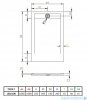 Radaway Teos F brodzik 160x100cm czarny HTF160100-54